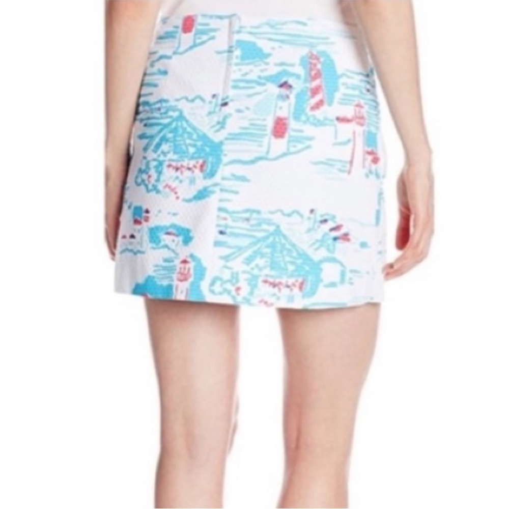 Lilly Pulitzer Tate Mini Skirt Watch Out Lighthouse - Picture 6 of 6